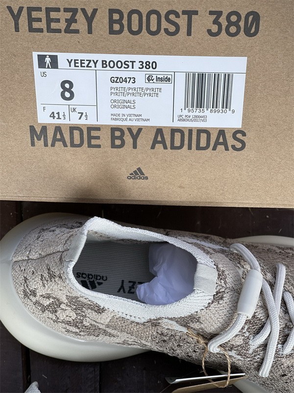 Authentic Yeezy Boost 380 “Stone Salt”