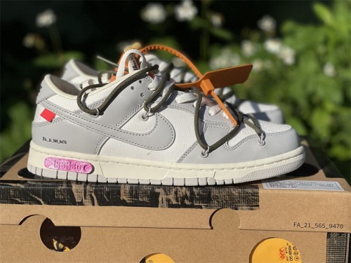 Authentic OFF-WHITE x Nike Dunk Low “The 50”  DM1602 124--22