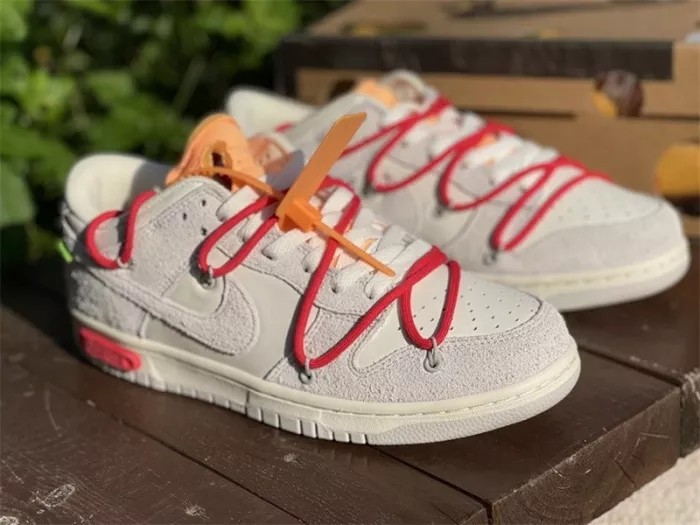 Authentic OFF-WHITE x Nike Dunk Low “The 50”  DJ0950 103