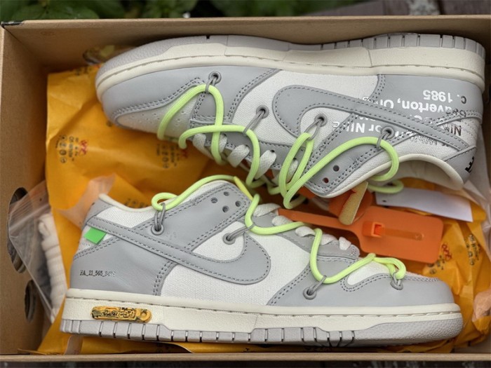 Authentic OFF-WHITE x Nike Dunk Low “The 50”   DM1602 128