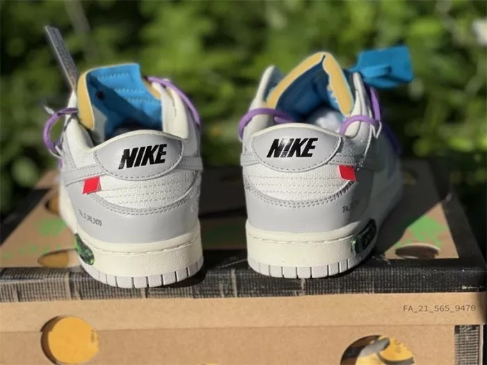Authentic OFF-WHITE x Nike Dunk Low “The 50”  DM1602 125