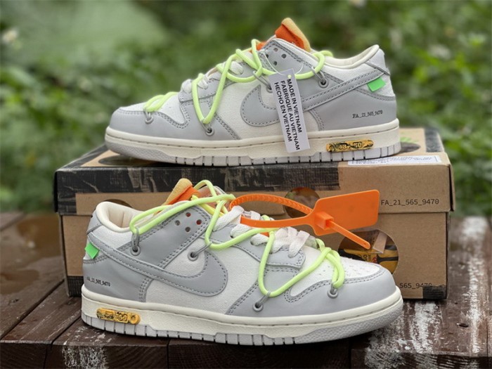 Authentic OFF-WHITE x Nike Dunk Low “The 50”   DM1602 128