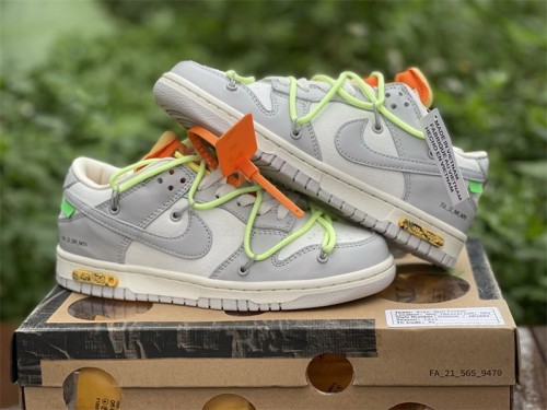 Authentic OFF-WHITE x Nike Dunk Low “The 50”   DM1602 128