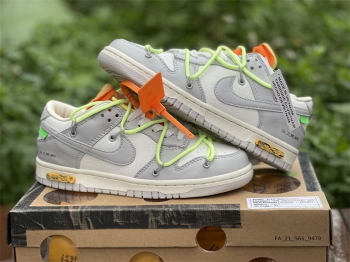 Authentic OFF-WHITE x Nike Dunk Low “The 50”   DM1602 128