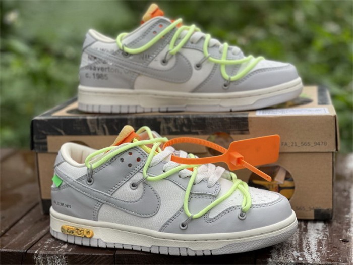 Authentic OFF-WHITE x Nike Dunk Low “The 50”   DM1602 128