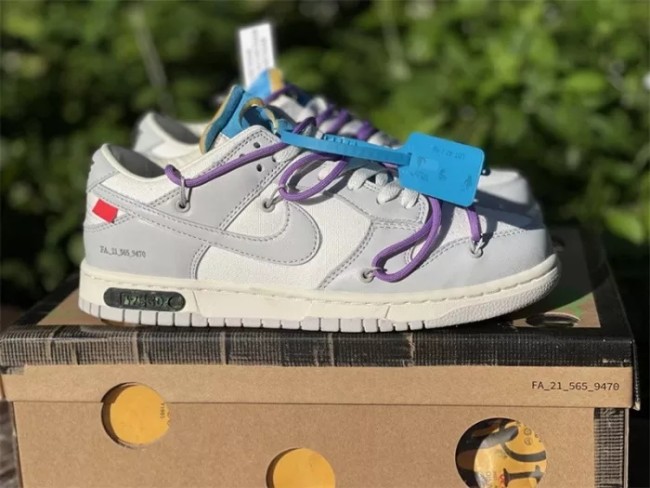 Authentic OFF-WHITE x Nike Dunk Low “The 50”  DM1602 125