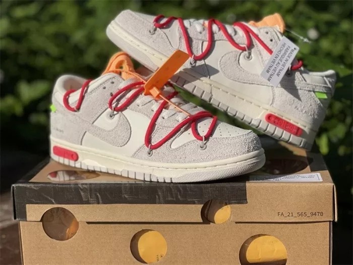 Authentic OFF-WHITE x Nike Dunk Low “The 50”  DJ0950 103