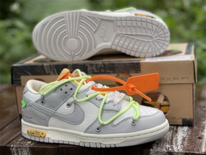 Authentic OFF-WHITE x Nike Dunk Low “The 50”   DM1602 128