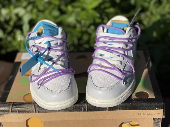 Authentic OFF-WHITE x Nike Dunk Low “The 50”  DM1602 125