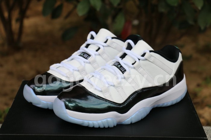 Authentic Air Jordan 11 Low Emerald