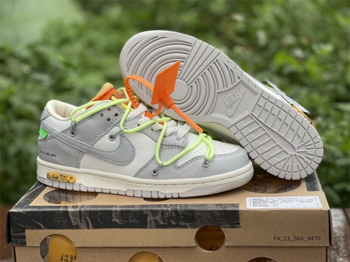 Authentic OFF-WHITE x Nike Dunk Low “The 50”   DM1602 128