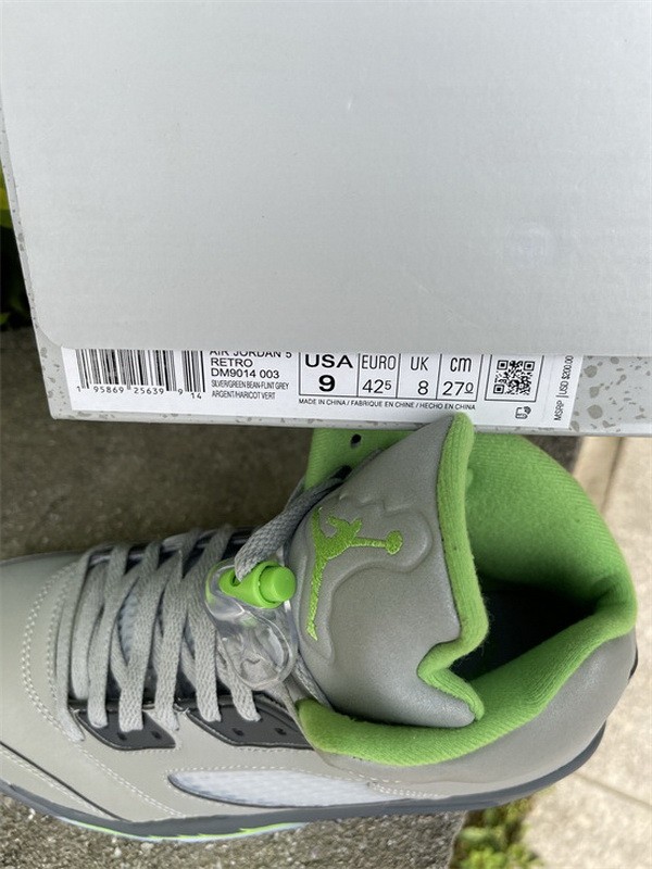 Authentic  Air Jordan 5 “Green Bean”