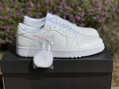 Authentic Air Jordan 1 Low Golf “Triple White”