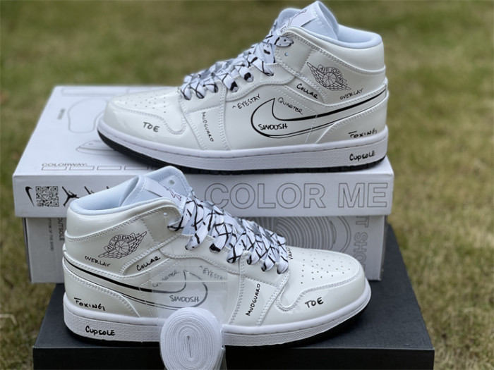 Authentic Air Jordan 1 Mid “Schematic”