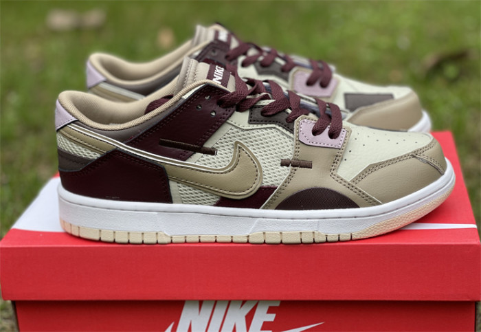 Authentic Nike Dunk Scrap Light Brown