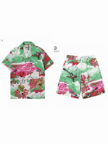 G short sleeve men suit-417(M-XXXL)