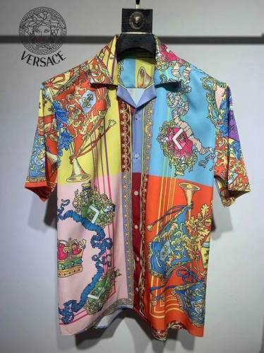 Versace short sleeve shirt men-085(S-XXL)