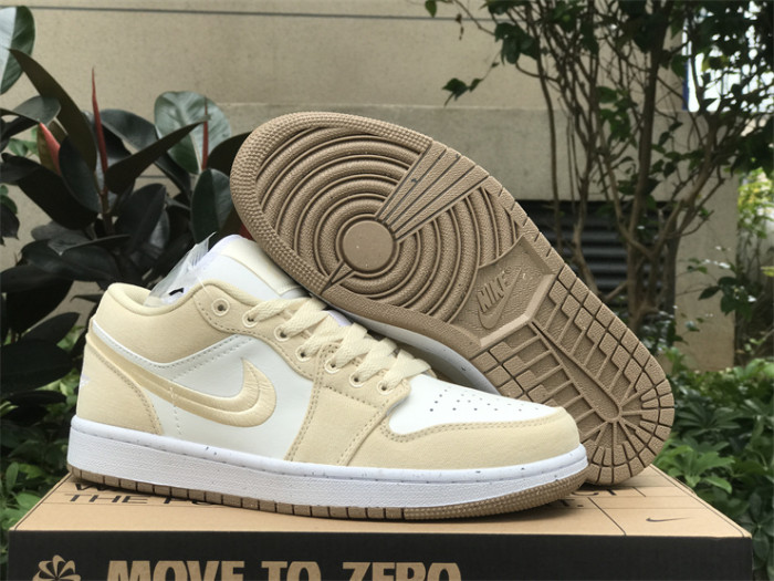 Authentic Air Jordan 1 Low SE “Canvas” Women