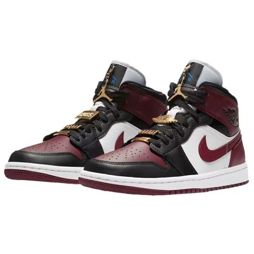 Authentic Air Jordan 1 Mid SE Fearless Maroon GS