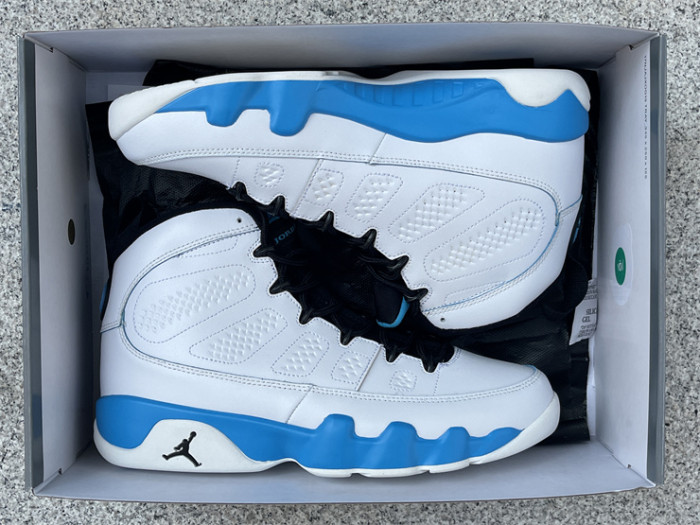 Authentic Air Jordan 9 Powder Blue