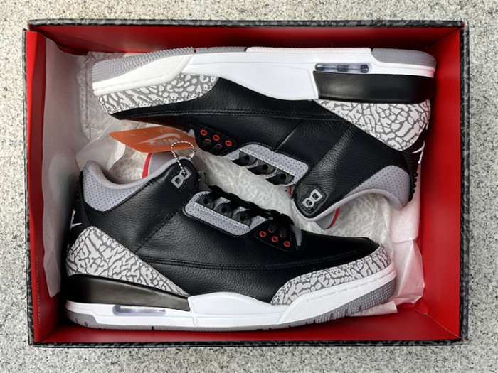 Super Max Air Jordan 3 “Black Cement” 2024