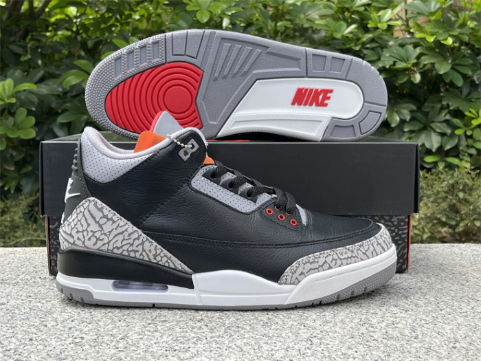 Super Max Air Jordan 3 “Black Cement” 2024