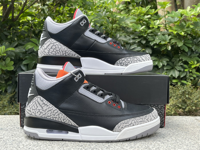 Super Max Air Jordan 3 “Black Cement” 2024