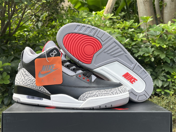 Super Max Air Jordan 3 “Black Cement” 2024