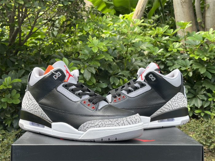Super Max Air Jordan 3 “Black Cement” 2024