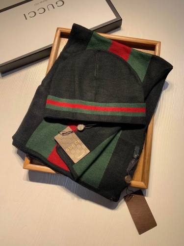 G Wool Cap Scarf AAA-301