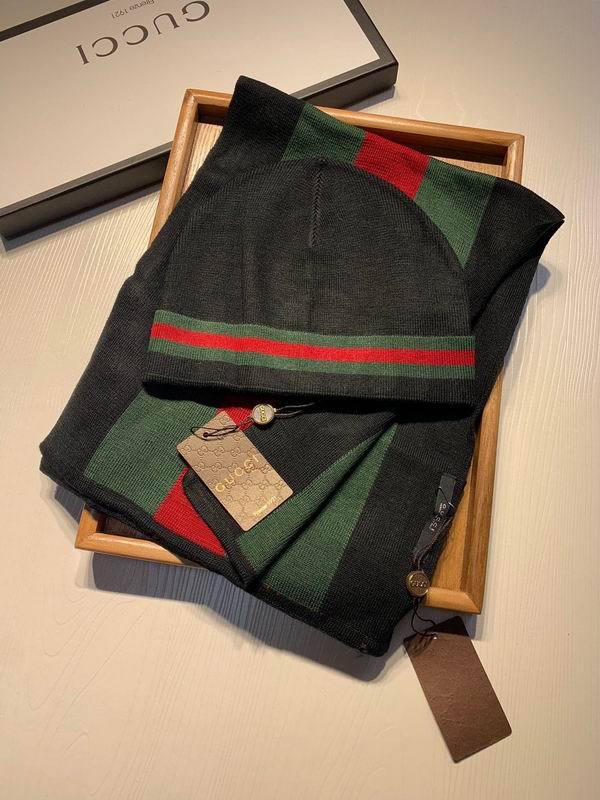 G Wool Cap Scarf AAA-301