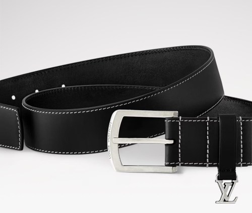 Super Perfect Quality LV Belts(100% Genuine Leather Steel Buckle)-4580