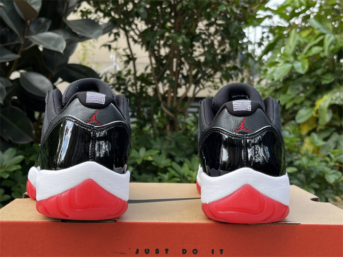 Authentic Air Jordan 11 Low “Bred” 2025