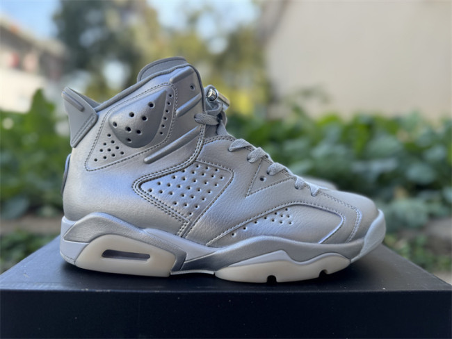 Authentic Air Jordan 6 Retro PSG Paris Saint-Germain Silver