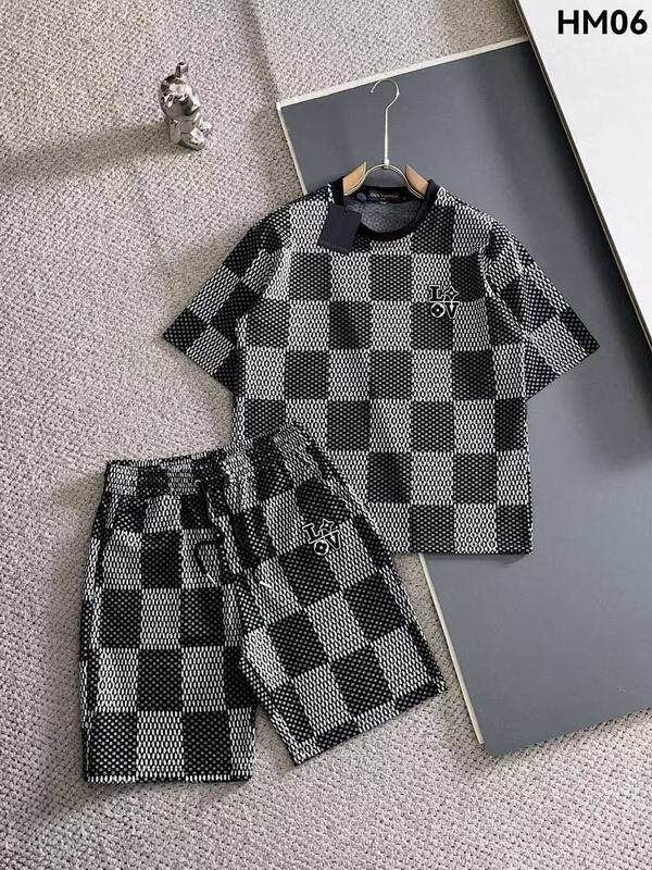 LV short sleeve men suit-297(M-XXXL)