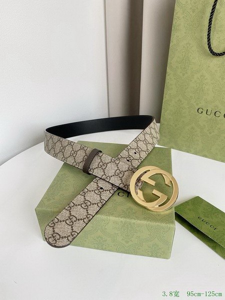 Super Perfect Quality G Belts(100% Genuine Leather,steel Buckle)-2908