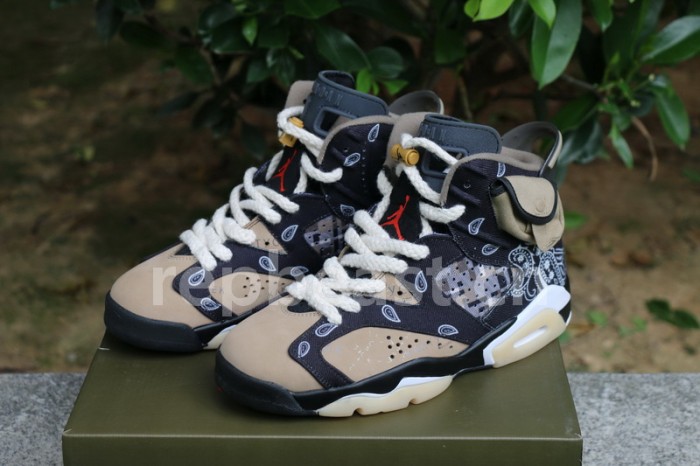 Authentic Travis Scott x Air Jordan 6 Custom made