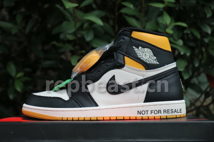 Authentic Air Jordan 1 NRG “No L’s” Black Yellow