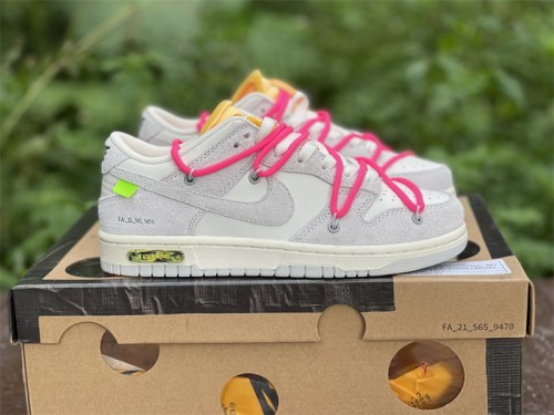 Authentic OFF-WHITE x Nike Dunk Low “The 50”DJ0950 117