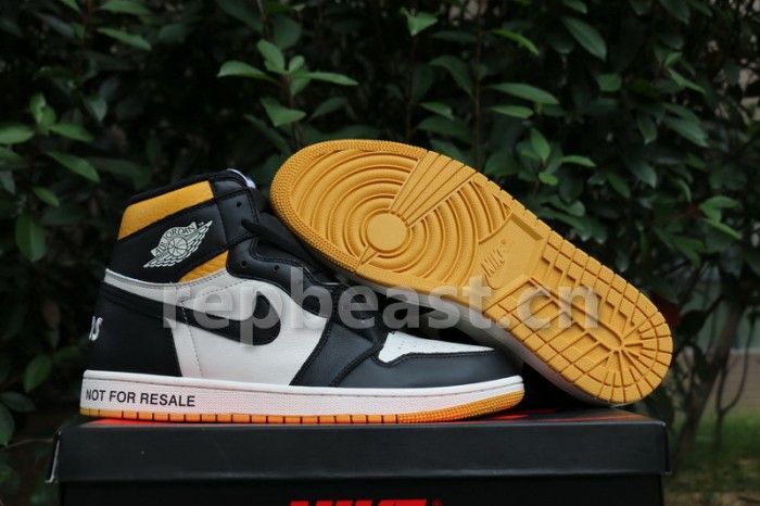 Authentic Air Jordan 1 NRG “No L’s” Black Yellow