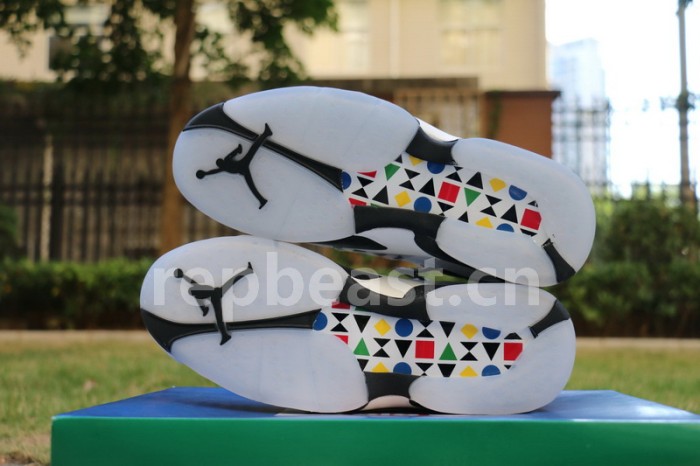 Authentic Air Jordan 8 Quai 54 Whtie