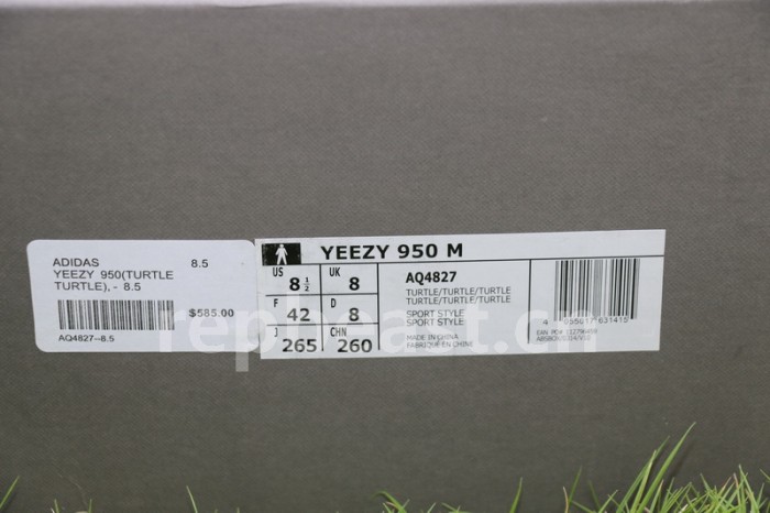 Authentic AD Yeezy 950 Boot Turtle