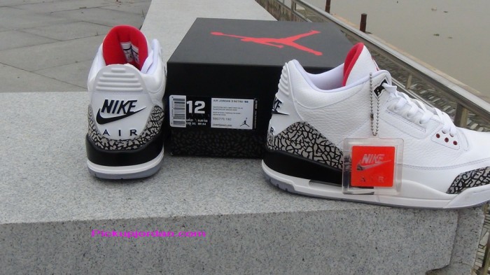 Authentic Air Jordan 3'88 “White Cement”