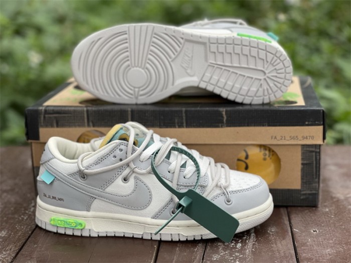 Authentic OFF-WHITE x Nike Dunk Low “The 50” DM1602 117