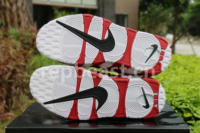 Authentic Supreme x Nike Air More Uptempo Red