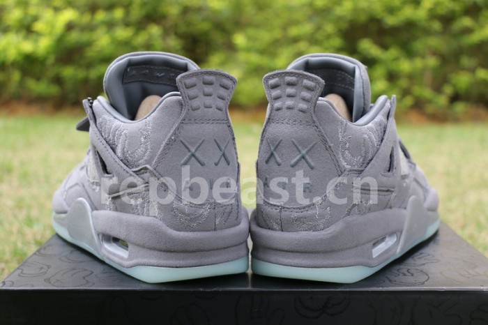 Authentic Kaws x Air Jordan 4 “Cool Grey” GS