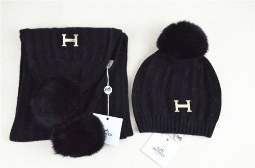 Hermes Wool Cap Scarf AAA-002