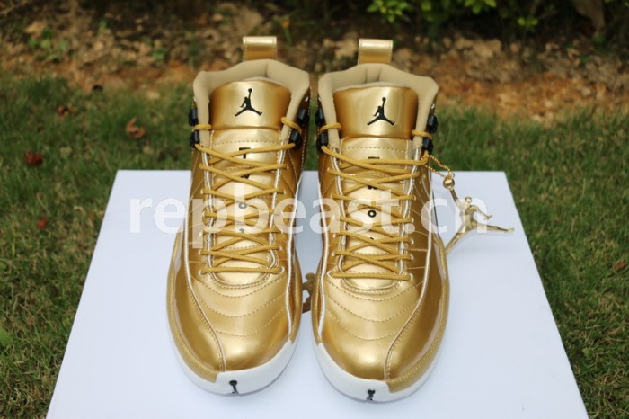 Authentic Air Jordan 12 Gold