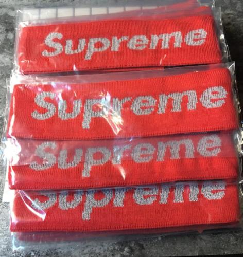 Supreme 17FW New Era Reflective Logo Headband 1:1 quality-004