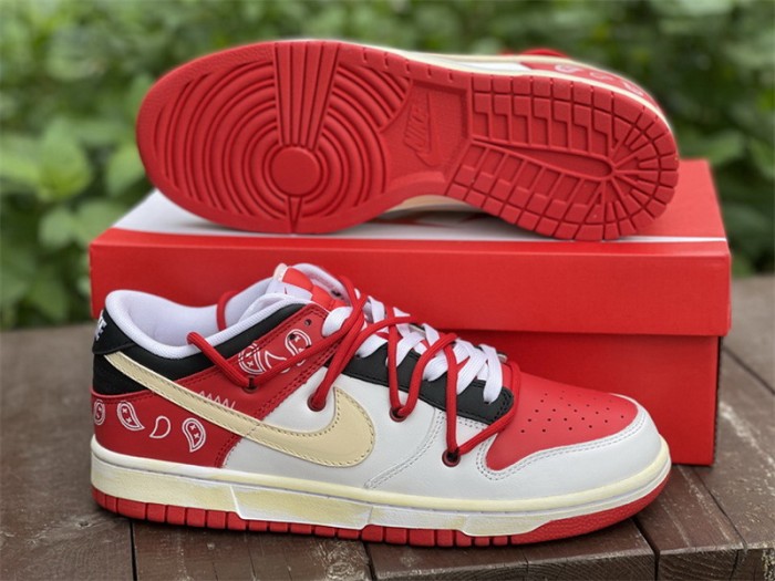 Nike Dunk Low “University Red” Custom made